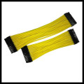 30см отдельных рукавами желтый 24-контактный кабель провода